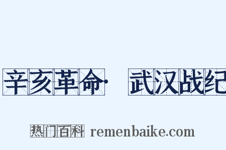 辛亥革命·武汉战纪是什么意思的图片